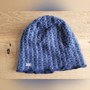 Dale of Norway Blue and White Knit Hat